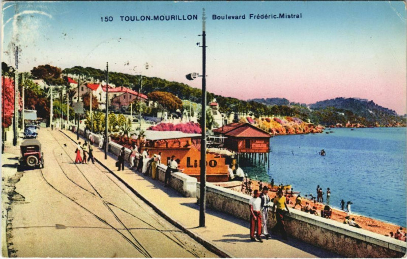 Carte postale ancienne Toulon Boulevard Frederic Mistral France à Toulon