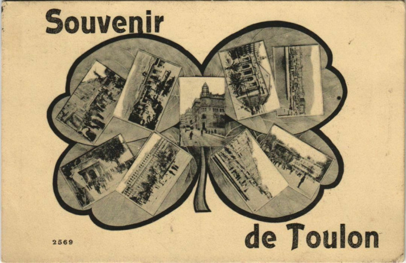 Carte postale ancienne Toulon souvenir France à Toulon