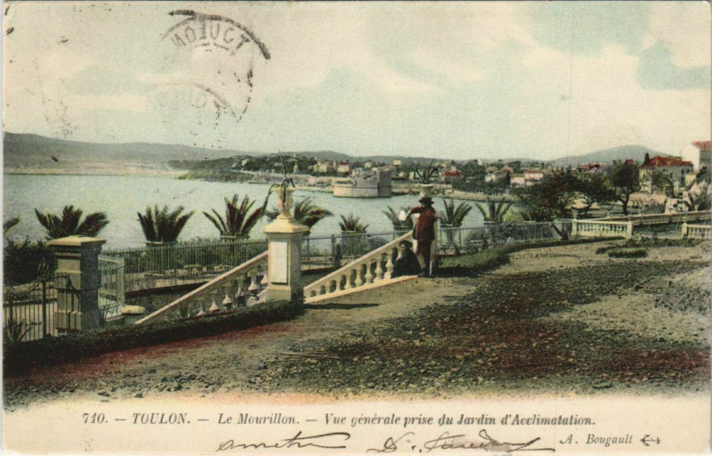 Carte postale ancienne Toulon Le Mourillon ,vue generale France à Toulon