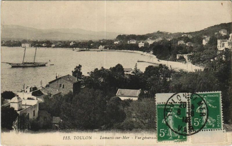 Carte postale ancienne Toulon -Tamaris ,vue generale France à Toulon