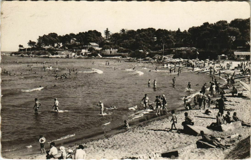 Carte postale ancienne Toulon Plage des Sablettes France à Toulon