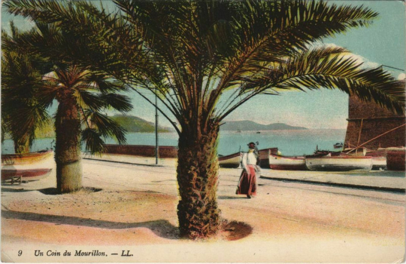 Carte postale ancienne Toulon Un coin du Mourillon France à Toulon