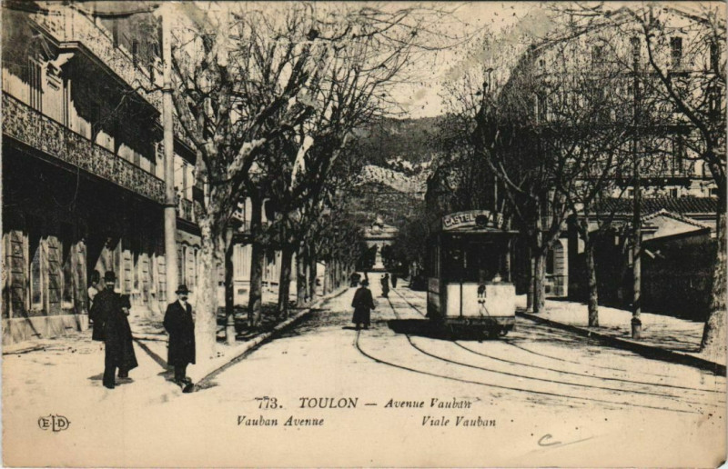 Carte postale ancienne Toulon Avenue Vauban France à Toulon