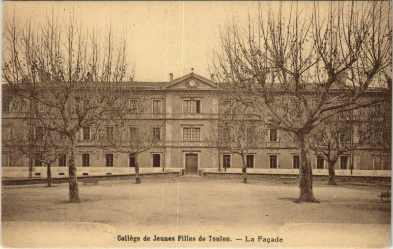 Carte postale ancienne Toulon College de Jeunes Filles France à Toulon