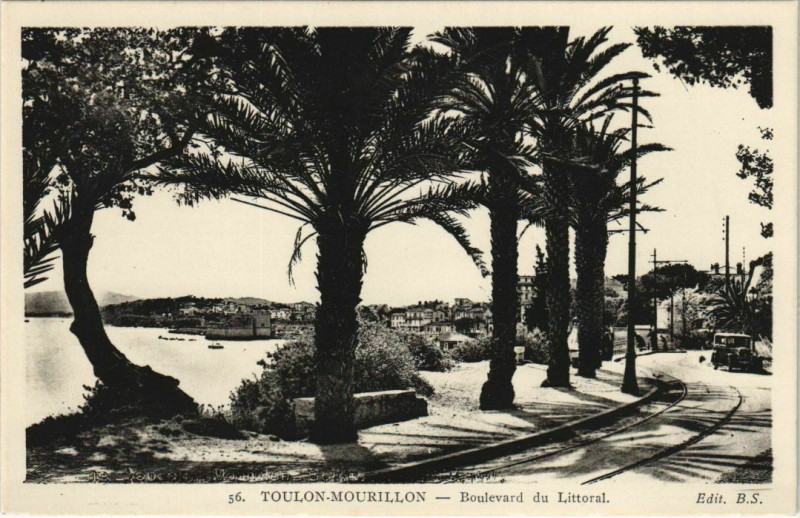 Carte postale ancienne Toulon Boulevard du Littoral France à Toulon