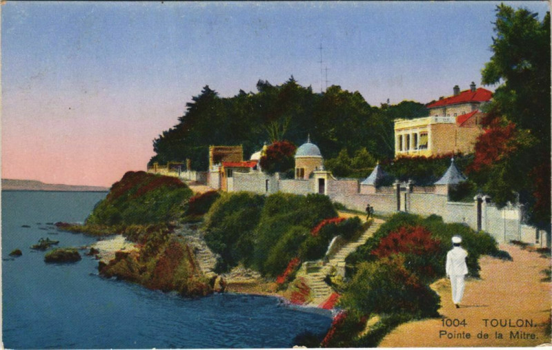 Carte postale ancienne Toulon Pointe de la Mitre France à Toulon