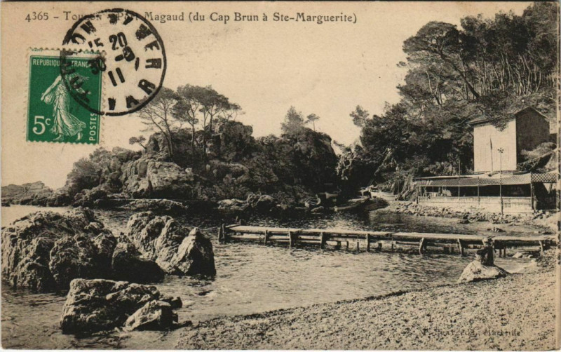 Carte postale ancienne Toulon Port Magaud France à Toulon