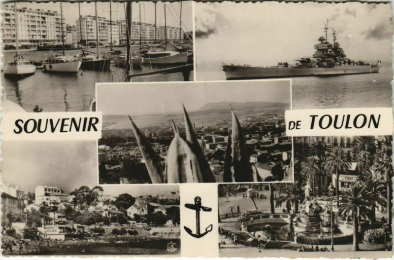 Carte postale ancienne Toulon souvenir France à Toulon