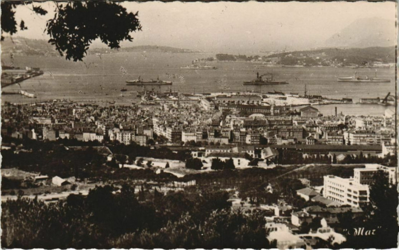 Carte postale ancienne Toulon vue generale France à Toulon