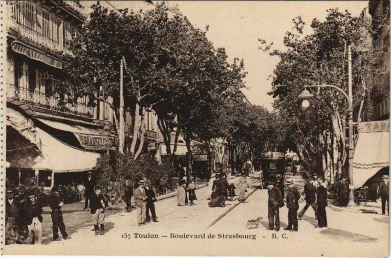 Carte postale ancienne Toulon Boulevard de Strasbourg France à Toulon