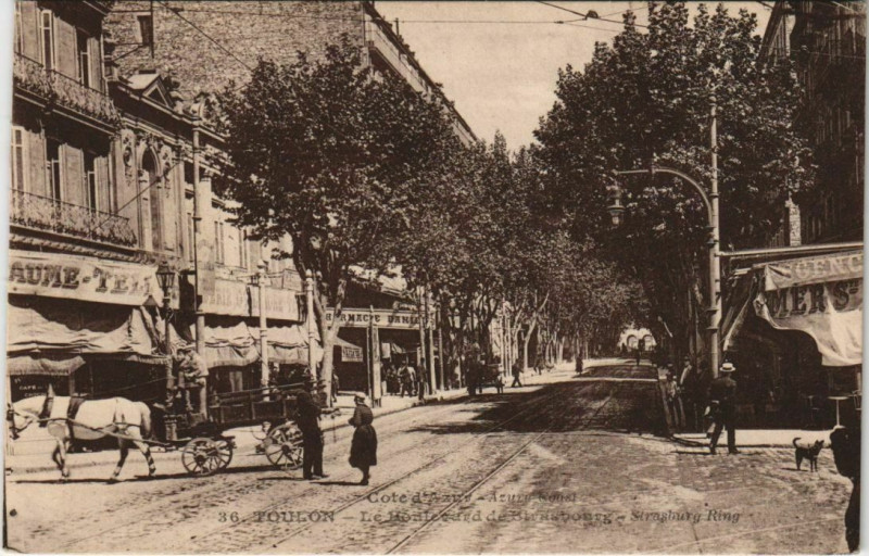 Carte postale ancienne Toulon Boulevard de Strasbourg France à Toulon