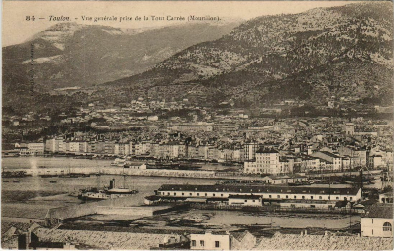 Carte postale ancienne Toulon vue generale France à Toulon