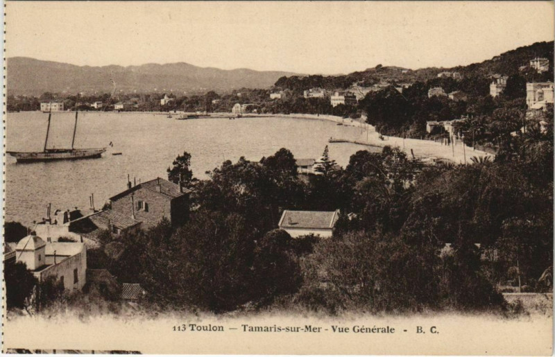 Carte postale ancienne Toulon -Tamaris ,vue generale France à Toulon