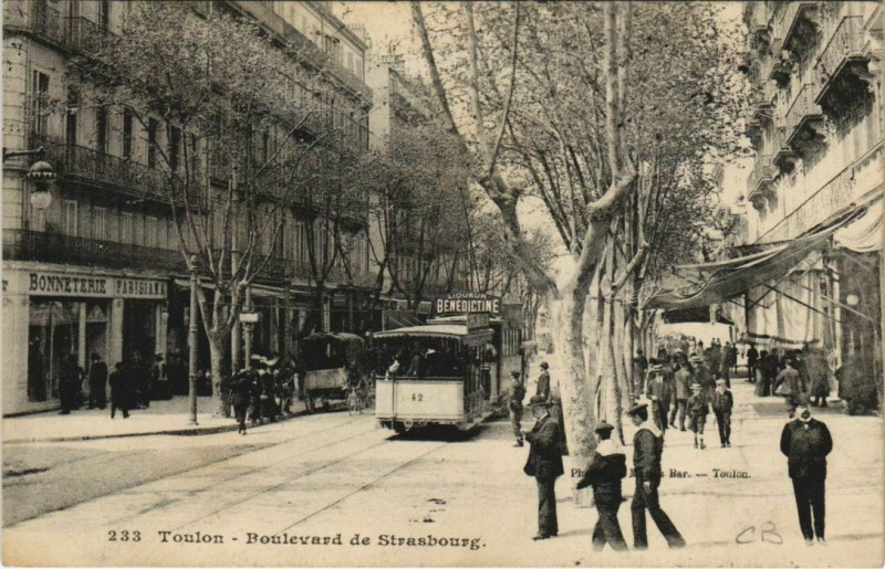 Carte postale ancienne Toulon Boulevard de Strasbourg France à Toulon