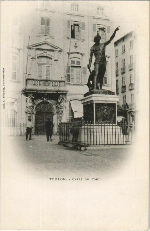 Carte postale ancienne Toulon Carre du Port France à Toulon