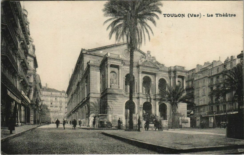 Carte postale ancienne Toulon Le Theatre France à Toulon