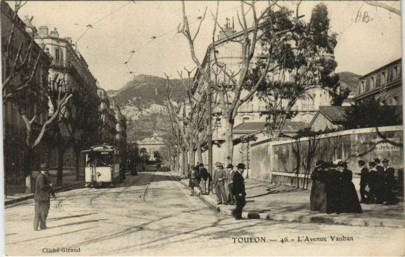 Carte postale ancienne Toulon Avenue Vauban France à Toulon