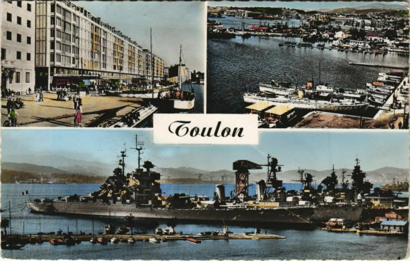 Carte postale ancienne Toulon souvenir France à Toulon