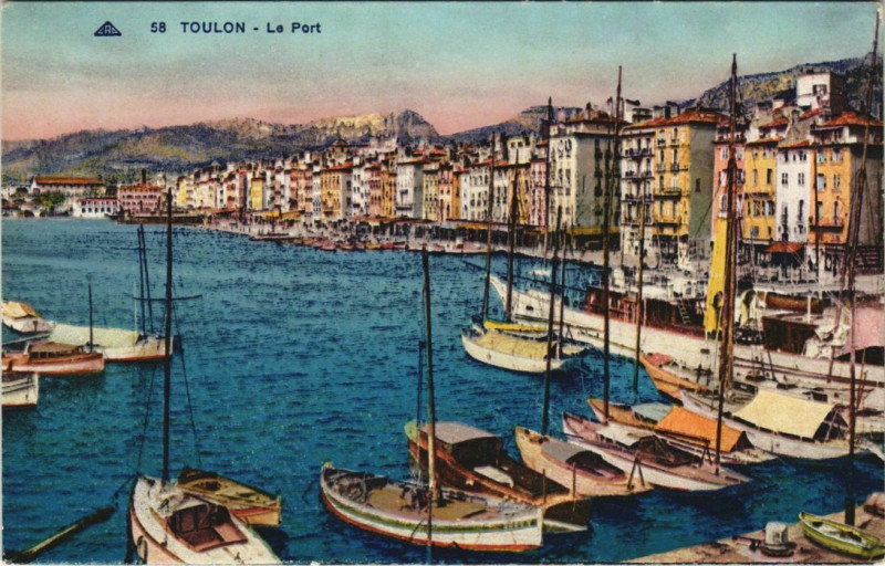 Carte postale ancienne Toulon Le Port France à Toulon