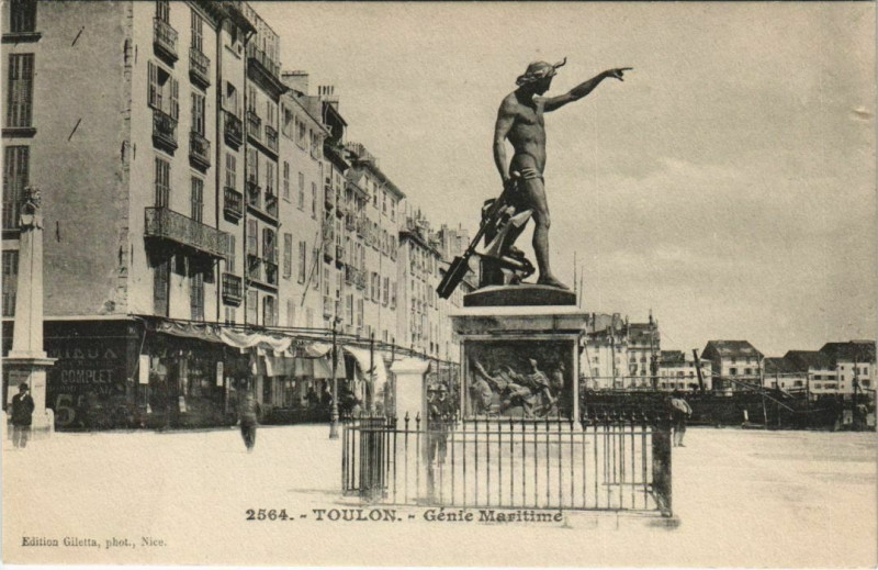 Carte postale ancienne Toulon Genie Maritime France à Toulon