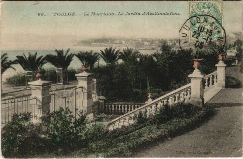 Carte postale ancienne Toulon -Mourillon ,Jardin d'Acclimatation France à Toulon
