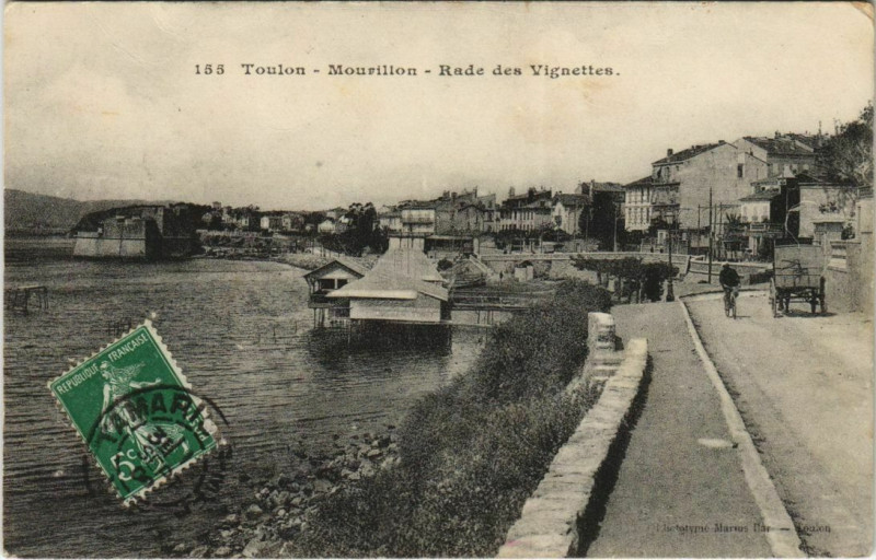 Carte postale ancienne Toulon -Mourillon ,Rade des Vignettes France à Toulon