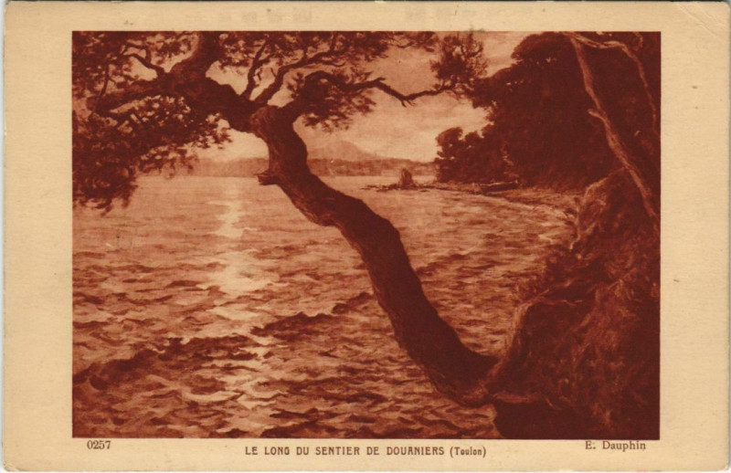 Carte postale ancienne Toulon Le Long du Sentier de Douaniers France à Toulon