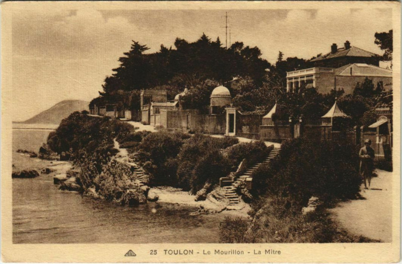 Carte postale ancienne Toulon Le Mourillon ,La Mitre France à Toulon