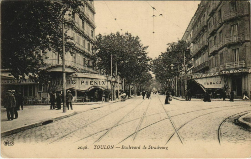 Carte postale ancienne Toulon Avenue Colbert France à Toulon