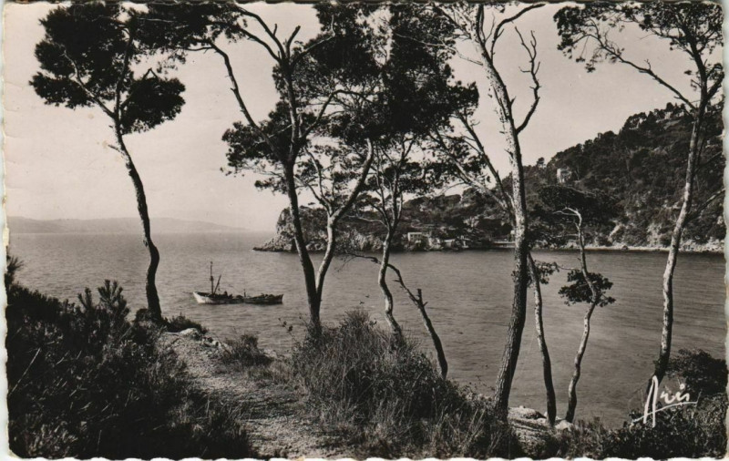 Carte postale ancienne Toulon Cap Brun ,Anse de Mejean France à Toulon