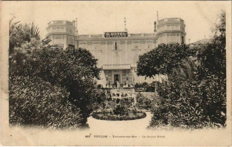 Carte postale ancienne Toulon Grand Hotel de Tamaris France à Toulon