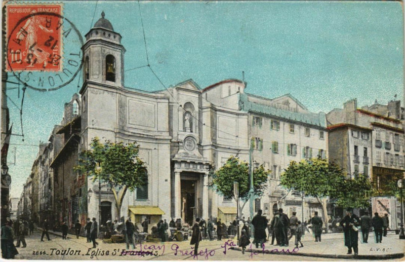 Carte postale ancienne Toulon Eglise Saint-Jean France à Toulon
