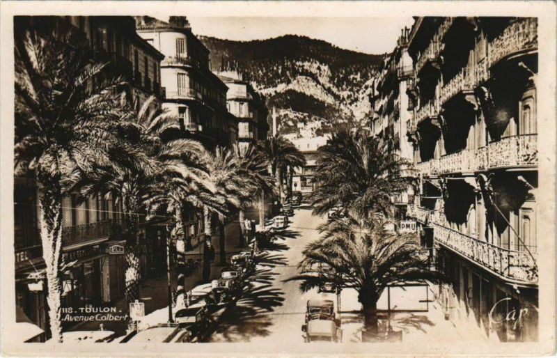 Carte postale ancienne Toulon Avenue Colbert France à Toulon