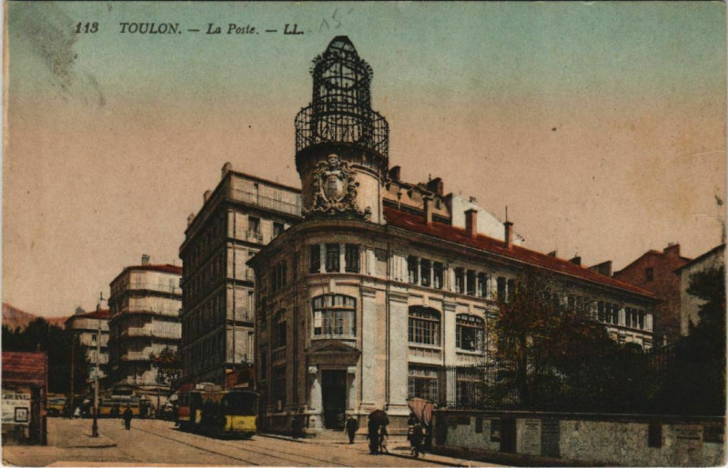 Carte postale ancienne Toulon La Poste France à Toulon