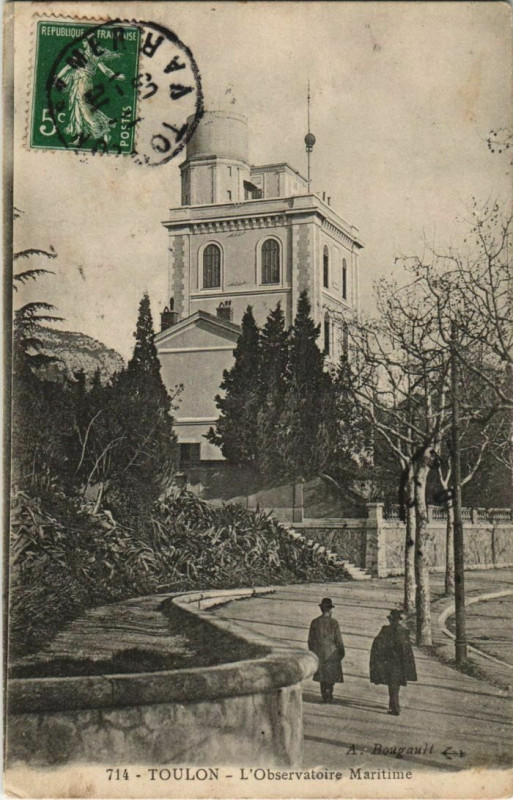 Carte postale ancienne Toulon Observatoire Maritime France à Toulon