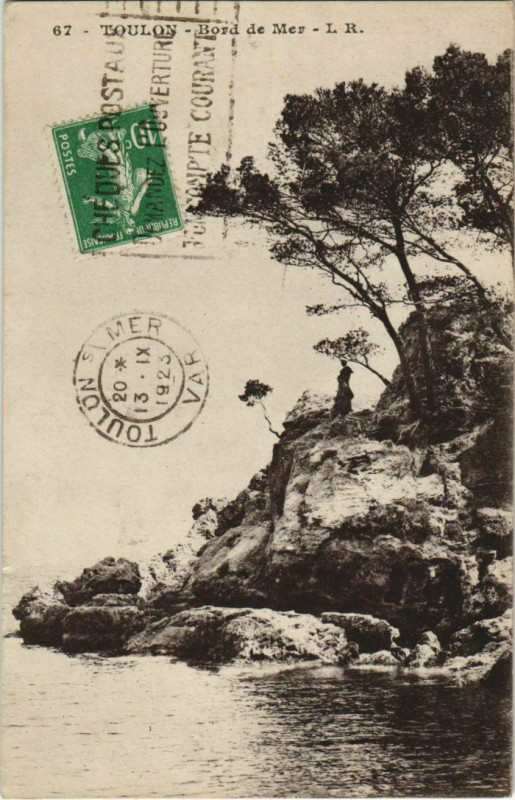 Carte postale ancienne Toulon Bord de Mer France à Toulon