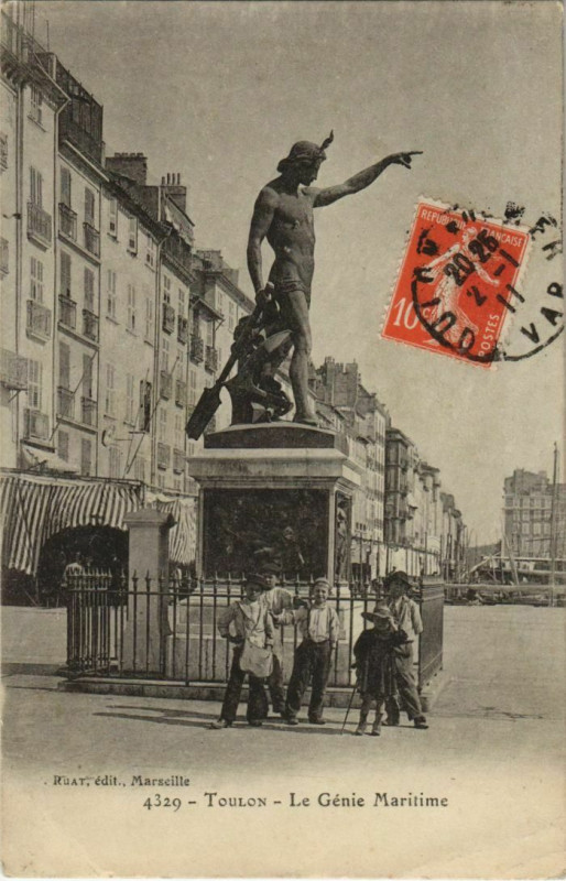 Carte postale ancienne Toulon Le Genie Maritime France à Toulon