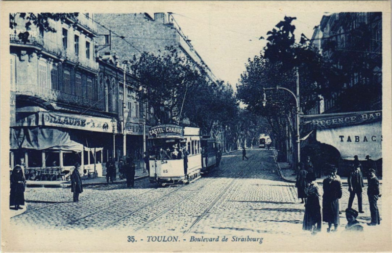 Carte postale ancienne Toulon Boulevard de Strasbourg France à Toulon