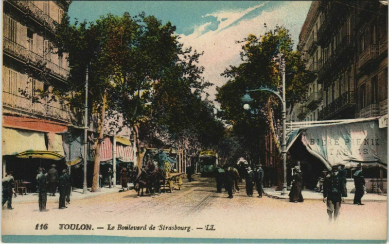 Carte postale ancienne Toulon Boulevard de Strasbourg France à Toulon