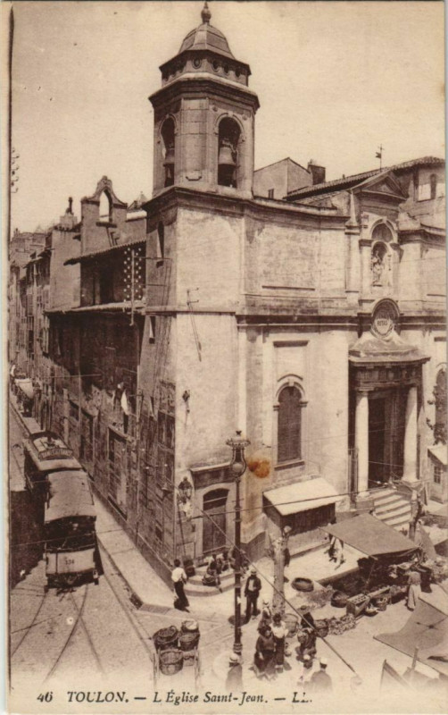 Carte postale ancienne Toulon Eglise Saint Jean France à Toulon