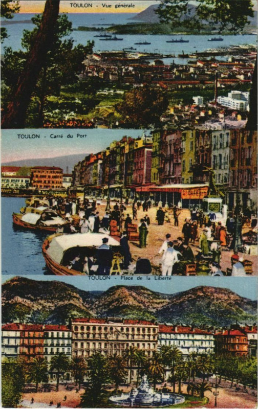 Carte postale ancienne Toulon souvenir France à Toulon