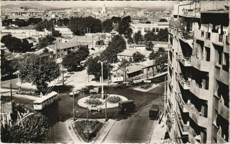 Carte postale ancienne Toulon Rond Point Birakin France à Toulon