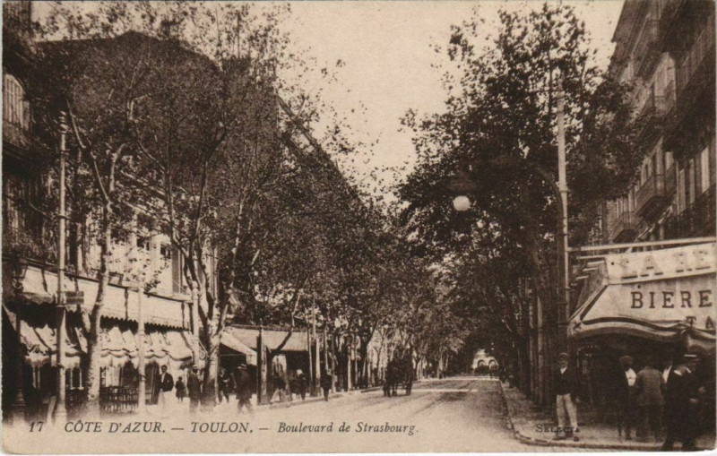 Carte postale ancienne Toulon Boulevard de Strasbourg France à Toulon
