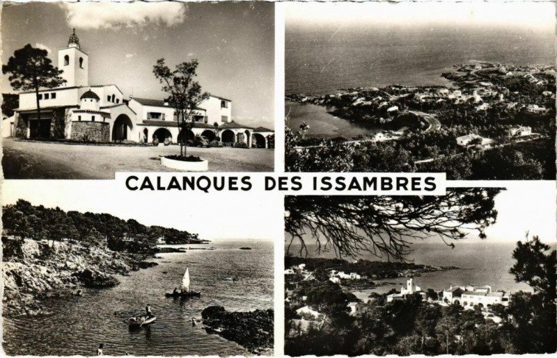 Carte postale ancienne Souvenir des Calanques des Issambres