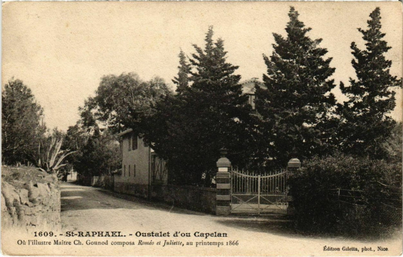 Carte postale ancienne Saint-Raphael - Oustalet d'ou Capelan à Saint-Raphaël