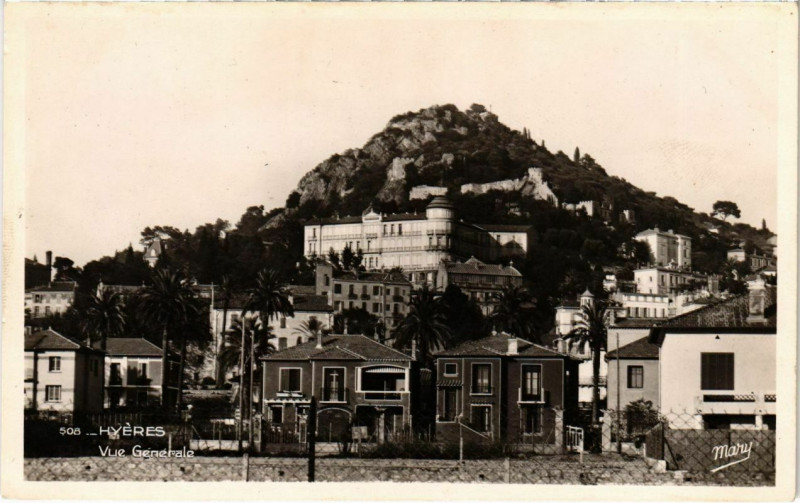 Carte postale ancienne Hyeres - Vue générale à Hyères