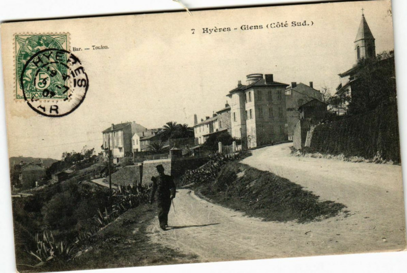 Carte postale ancienne Hyeres - Giens à Hyères