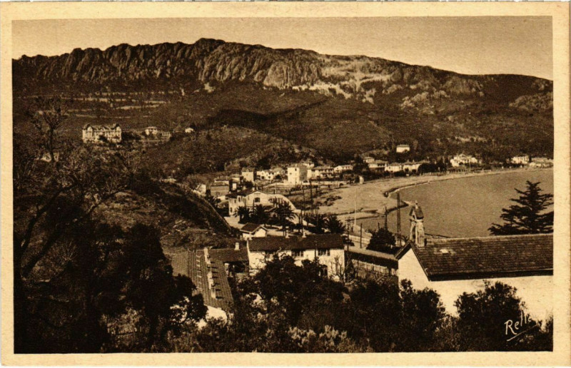 Carte postale ancienne Agay - La plage