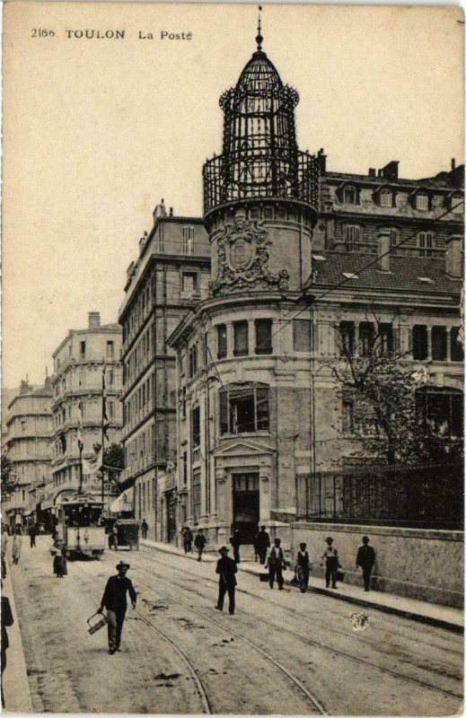 Carte postale ancienne Toulon - La Poste à Toulon