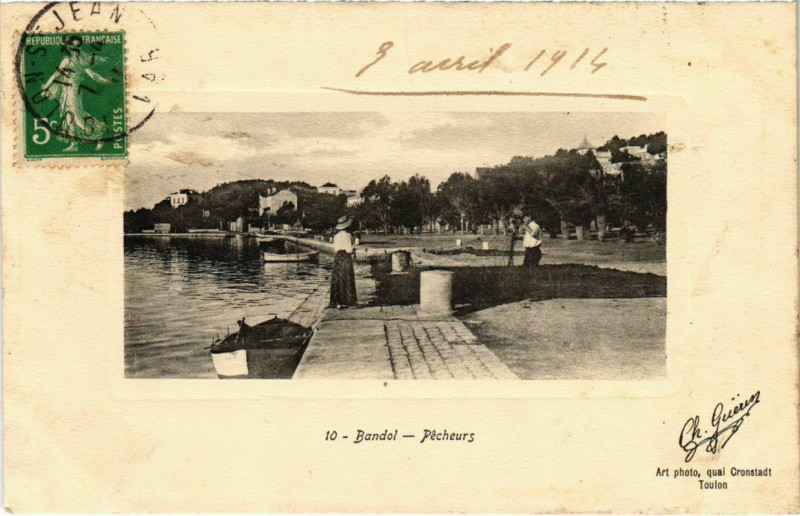 Carte postale ancienne Bandol - Pecheurs à Bandol